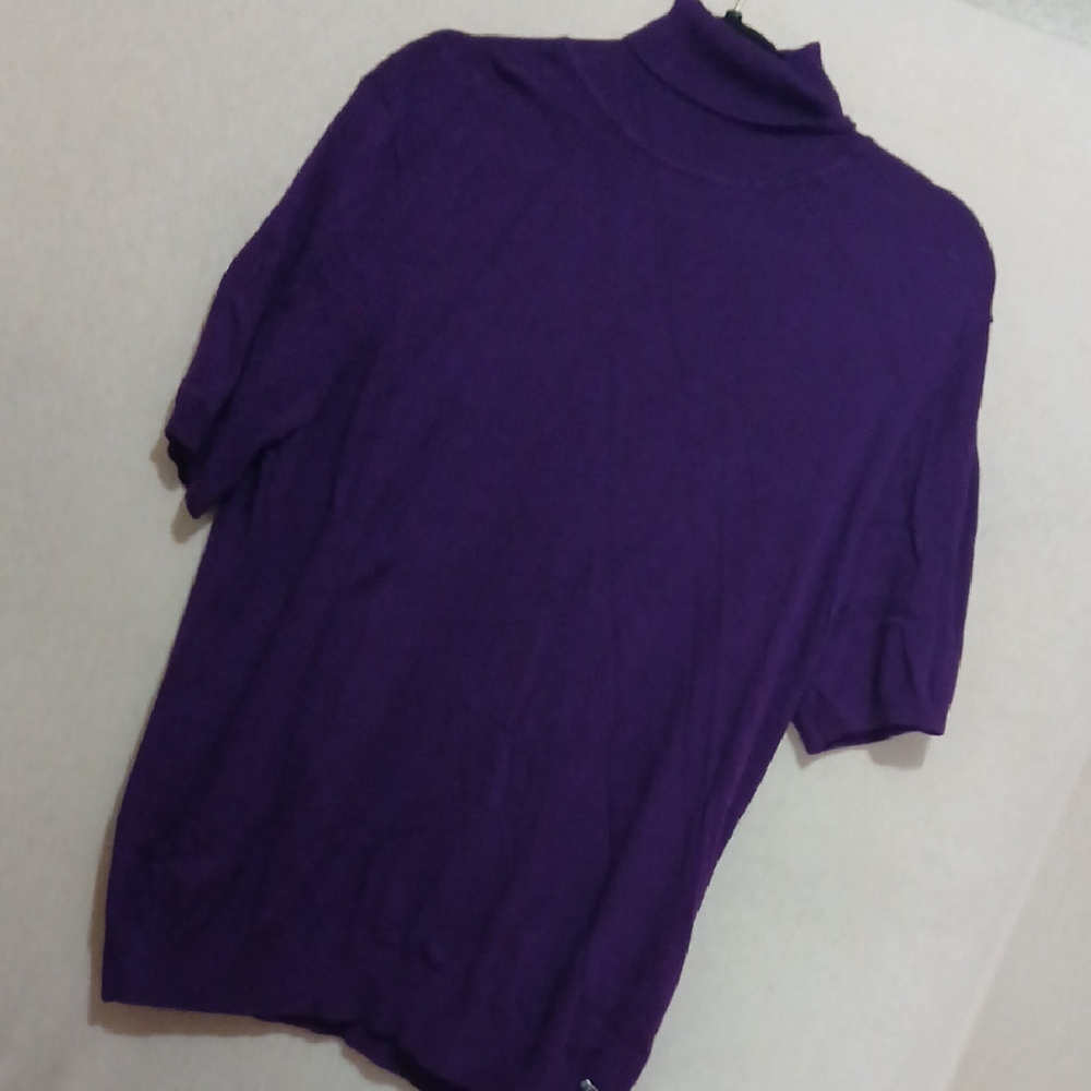 Purple Turtleneck Sweater